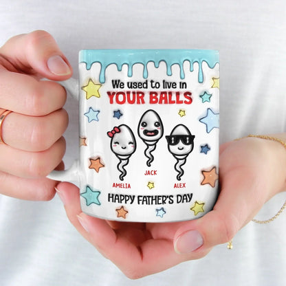 We're Your Best Swimmers - Family Personalized Custom 3D Inflated Effect Printed Mug - Father's Day, Gift For Dad, Grandpa