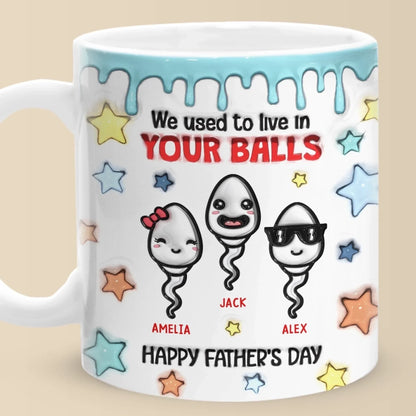 We're Your Best Swimmers - Family Personalized Custom 3D Inflated Effect Printed Mug - Father's Day, Gift For Dad, Grandpa