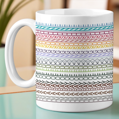 Lines Of Life - Friend Hidden Message Mug - Gift For Best Friends, Sisters, Family Members, Coworkers