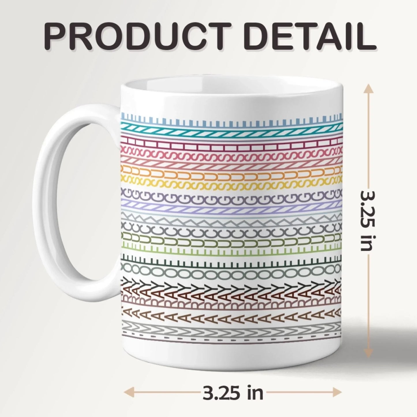 Lines Of Life - Friend Hidden Message Mug - Gift For Best Friends, Sisters, Family Members, Coworkers