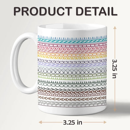 Lines Of Life - Friend Hidden Message Mug - Gift For Best Friends, Sisters, Family Members, Coworkers