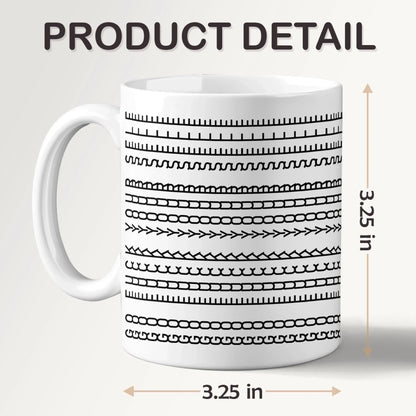 Perfect Lines, Perfect Vibes - Friend Mug - Gift For Best Friends, Sisters, Family Members, Coworkers