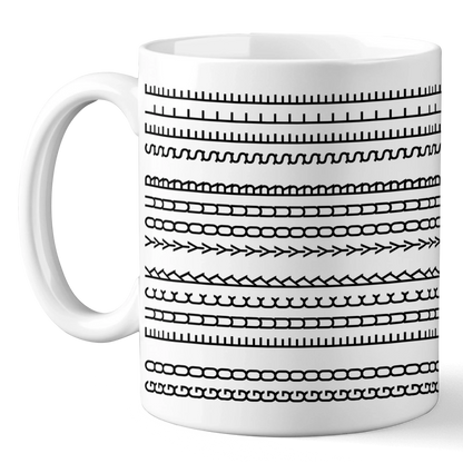 Perfect Lines, Perfect Vibes - Friend Mug - Gift For Best Friends, Sisters, Family Members, Coworkers
