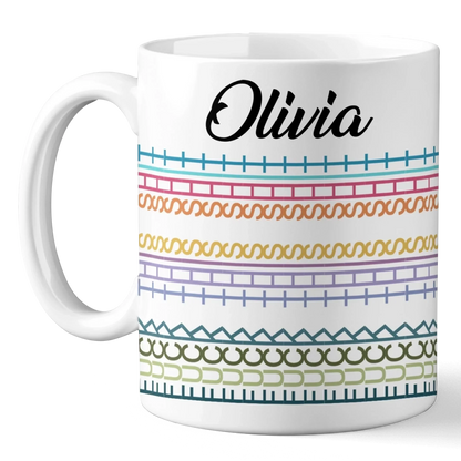 Patchwork Of Passion - Friend Personalized Custom Hidden Message Mug - Gift For Best Friends, Sisters, Family Members, Coworkers