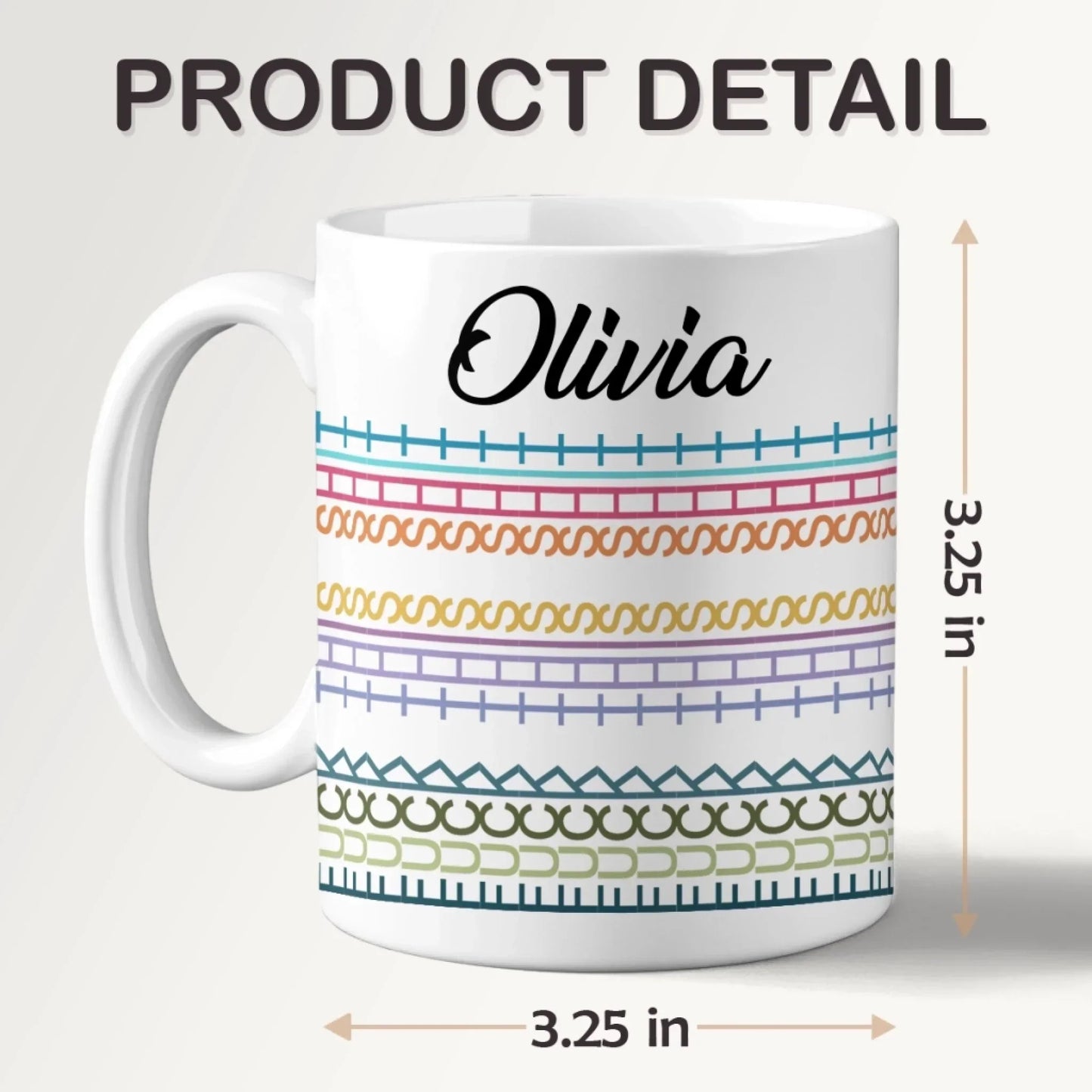 Patchwork Of Passion - Friend Personalized Custom Hidden Message Mug - Gift For Best Friends, Sisters, Family Members, Coworkers