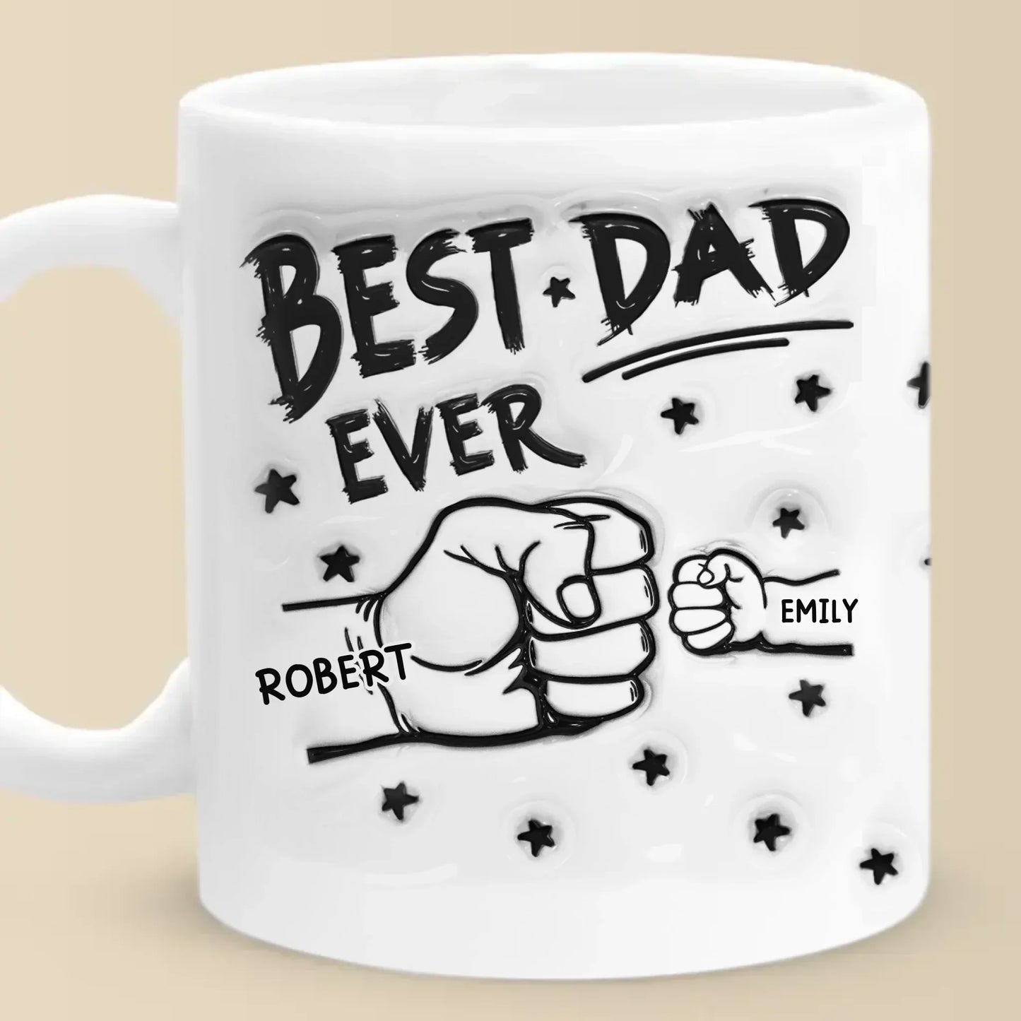 My Team, My Pride, My Kids - Family Personalized Custom 3D Inflated Effect Printed Mug - Father's Day, Gift For Dad, Grandpa