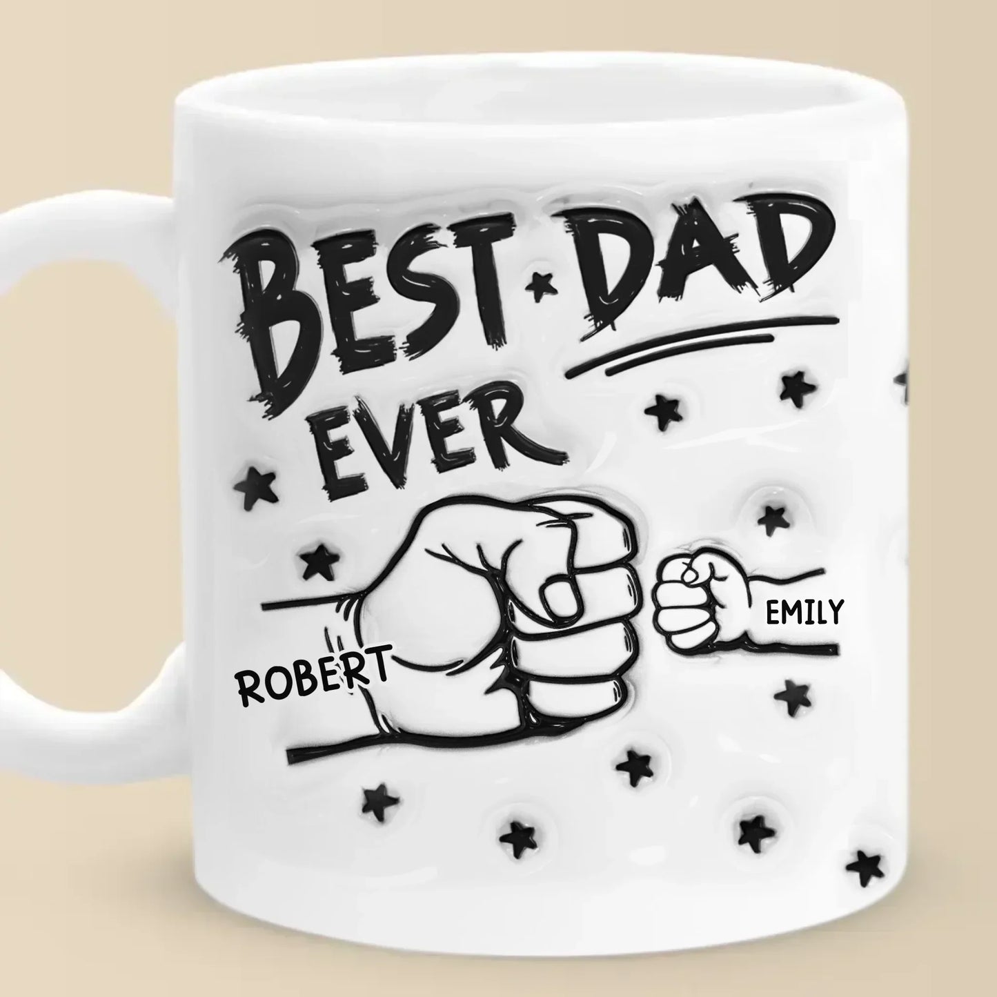 My Team, My Pride, My Kids - Family Personalized Custom 3D Inflated Effect Printed Mug - Father's Day, Gift For Dad, Grandpa