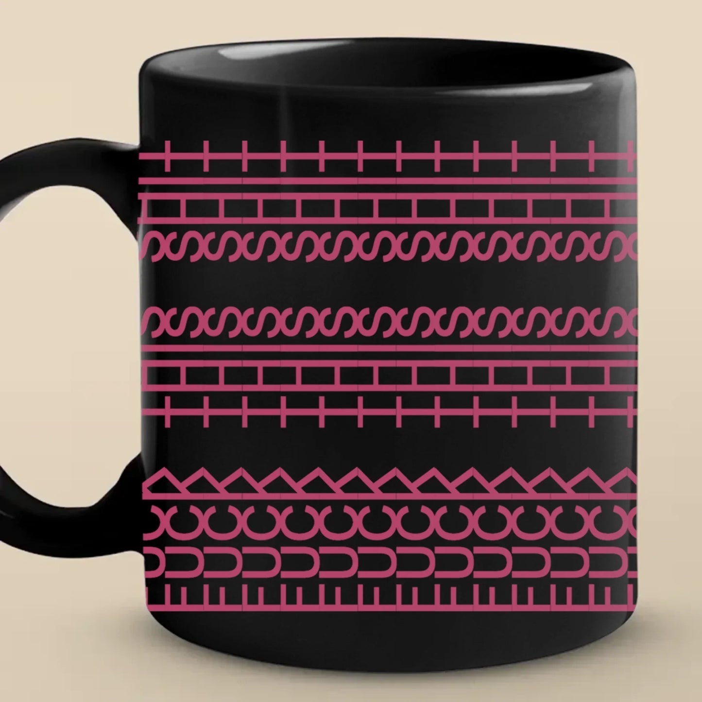 Every Line Has A Rhythm - Friend Black Mug - Gift For Best Friends, Sisters, Family Members, Coworkers