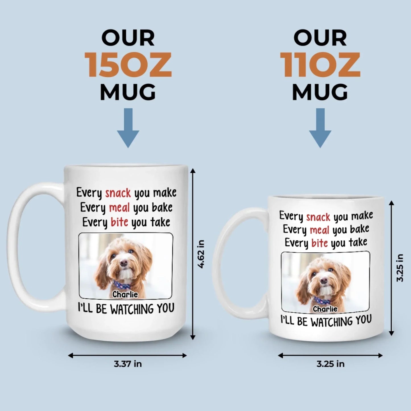 Custom Photo Love In Every Paw - Dog & Cat Personalized Custom Mug - Father's Day, Gift For Pet Owners, Pet Lovers