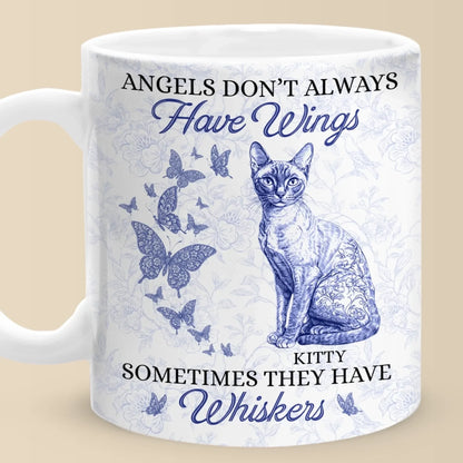 Some Angels Choose Fur Over Wings - Memorial Personalized Custom Mug - Sympathy Gift For Pet Owners, Pet Lovers