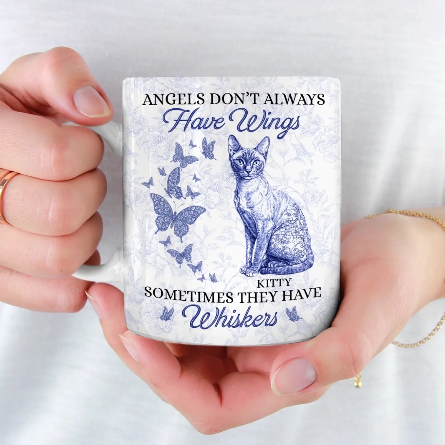 Some Angels Choose Fur Over Wings - Memorial Personalized Custom Mug - Sympathy Gift For Pet Owners, Pet Lovers