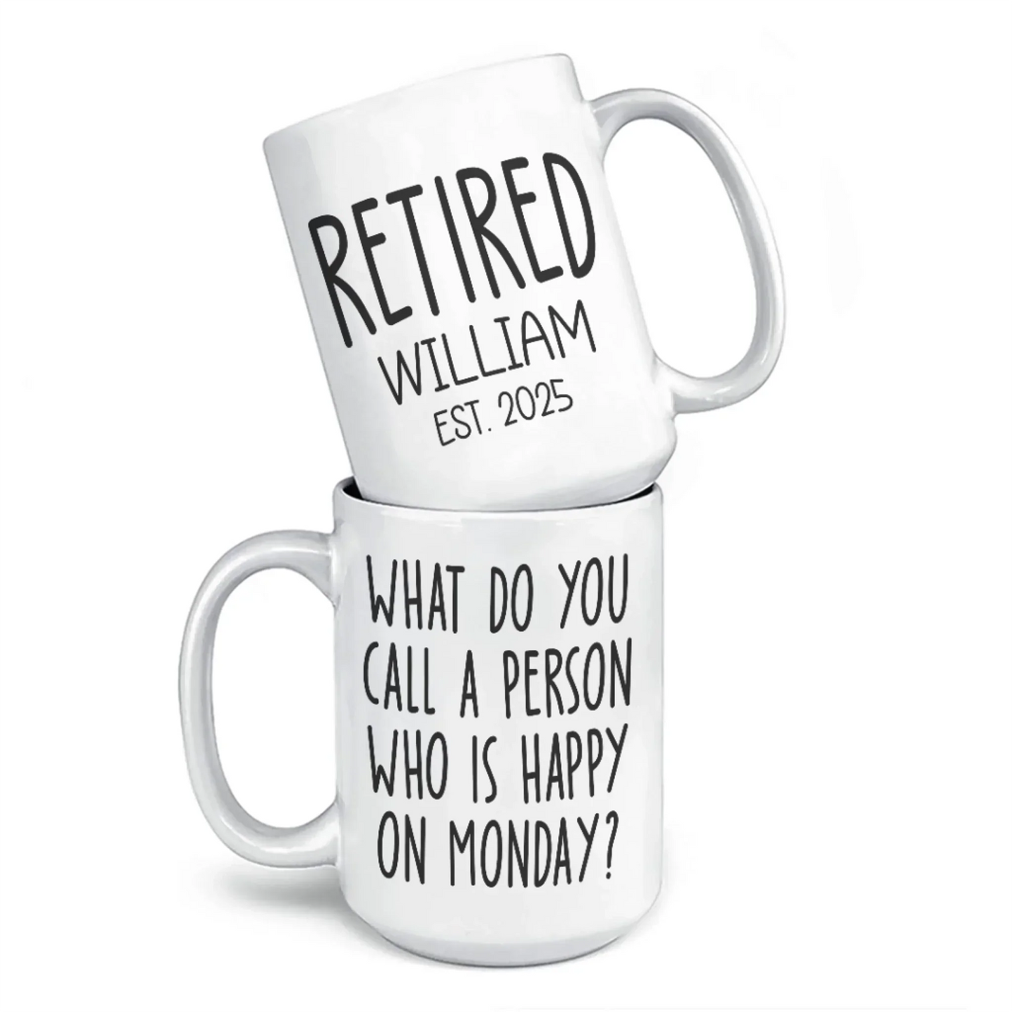 Mondays Are For Sleeping In Now - Coworker Personalized Custom Mug - Appreciation, Retirement Gift For Coworkers, Work Friends, Colleagues