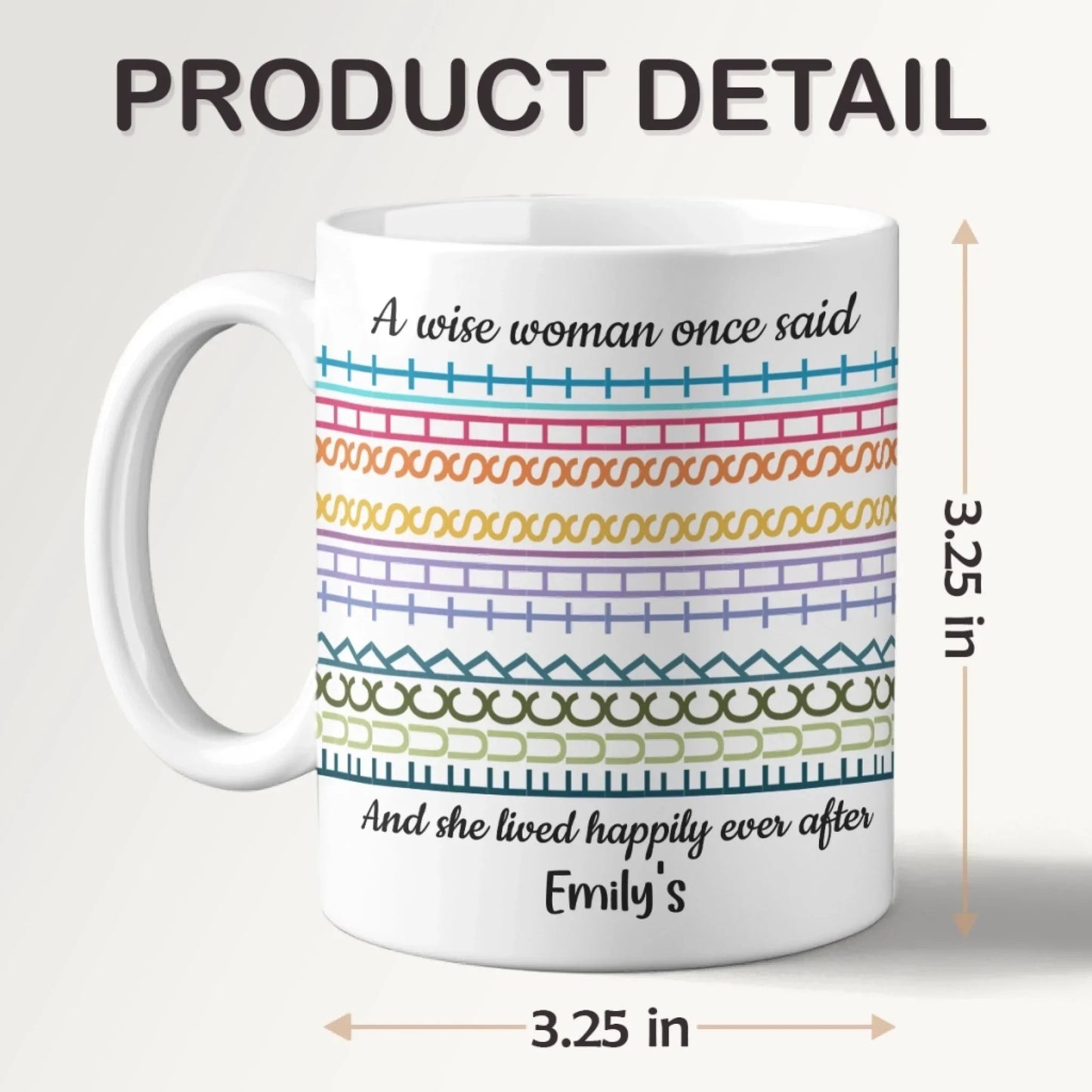 Custom Hidden Message Mug - Personalized Funny Gifts For Best Friends, Family, Coworker, Work Bestie - Slay The Day