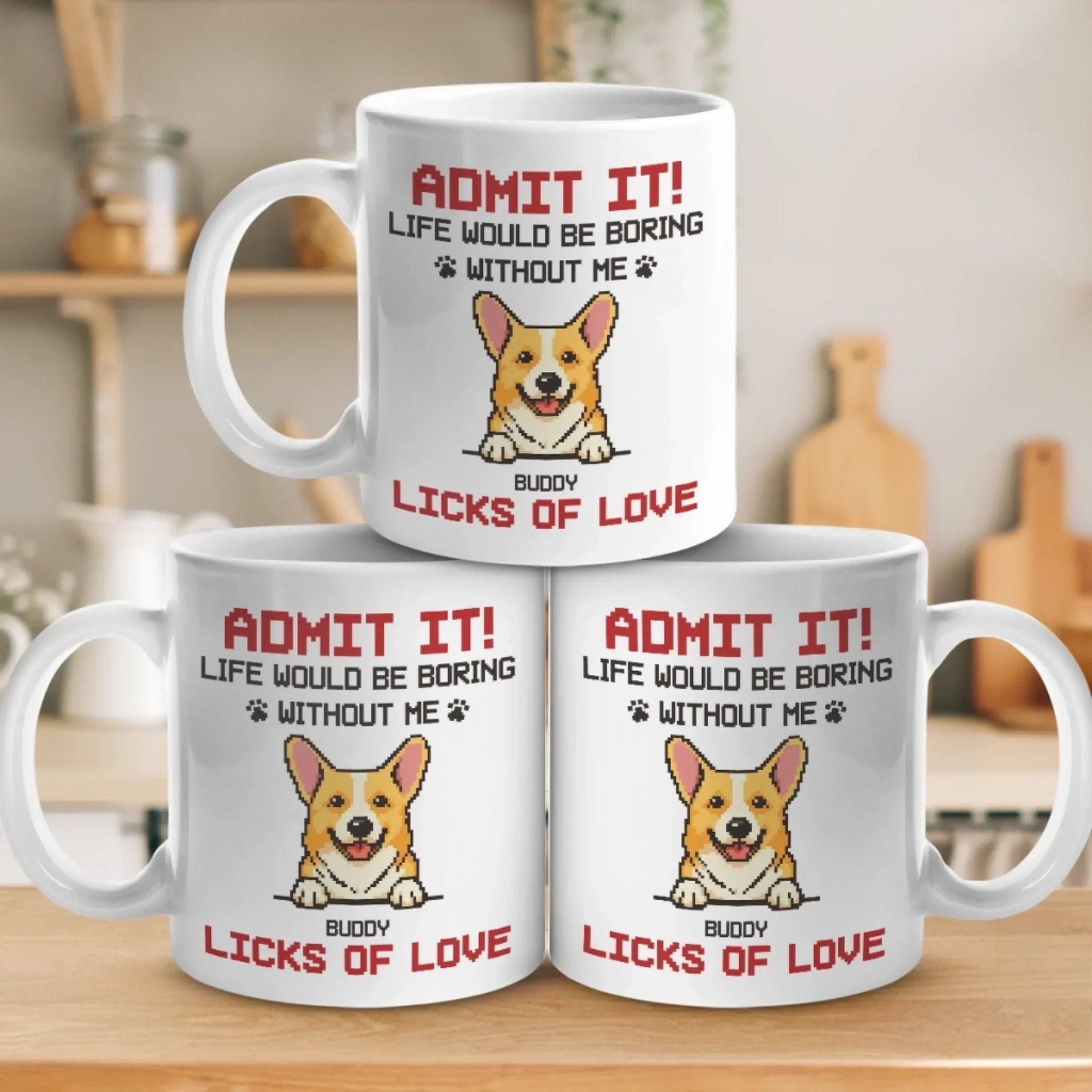 Custom Mug - Personalized Birthday Gifts For Dog Lovers, Dog Dad And Mom - Best Drinking Buddies