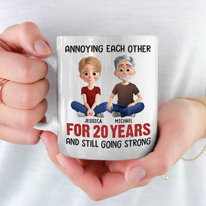 Custom Mug - Personalized Anniversary Wedding Gifts For Husband And Wife, Him And Her - Still Tolerating Each Other