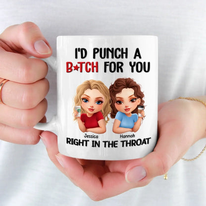Custom Mug - Personalized Best Friend Birthday Gifts For Women - Besties With Attitude