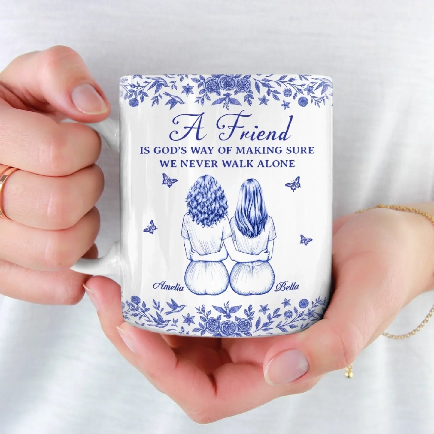 Custom Mug - Personalized Best Friend Birthday Gifts For Women - Besties For The Resties