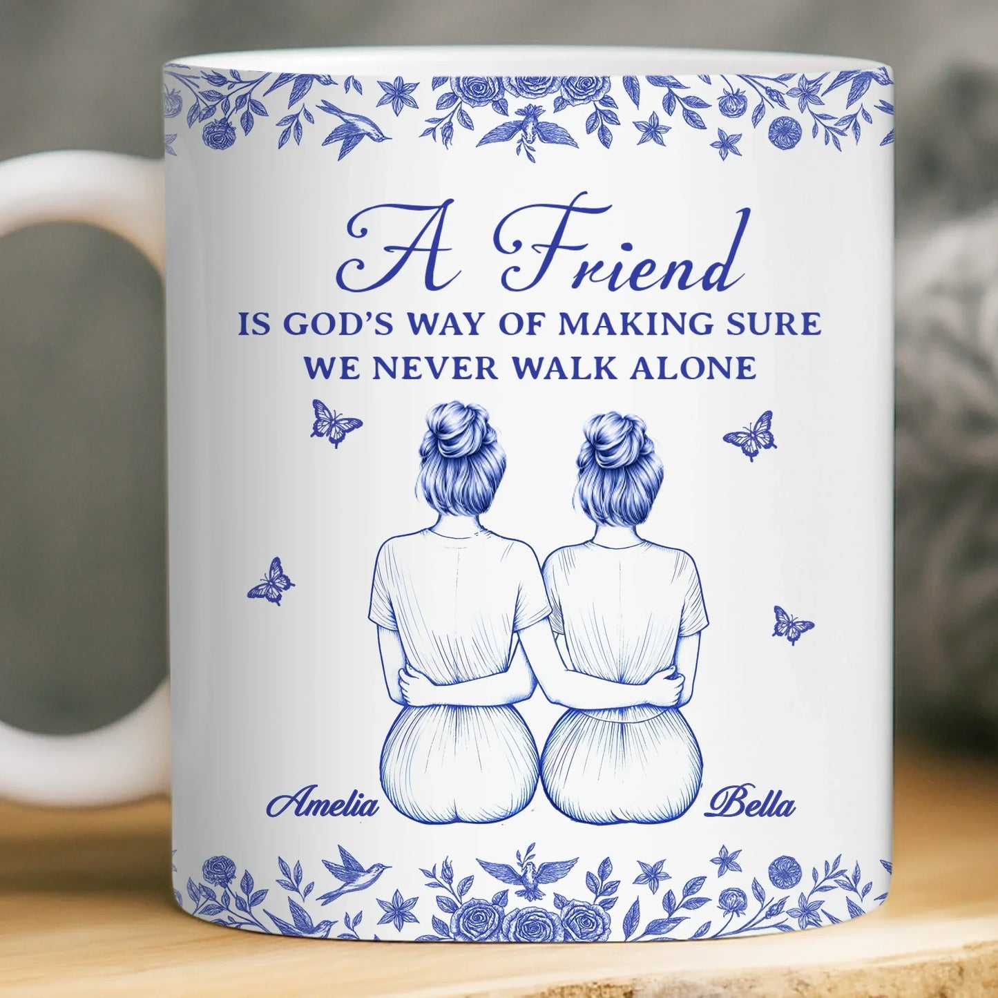 Custom Mug - Personalized Best Friend Birthday Gifts For Women - Besties For The Resties