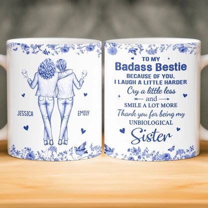 Custom Mug - Personalized Best Friend Birthday Gifts For Women - Living The Bestie Life