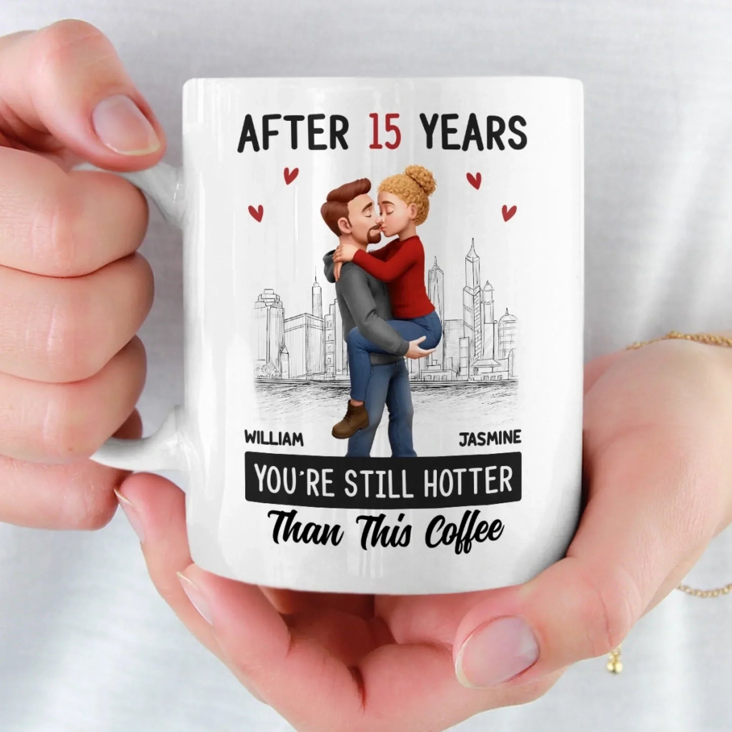 Custom Mug - Personalized Anniversary Wedding Gifts For Husband And Wife, Him And Her - You're My Forever Brew