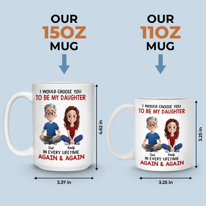 Custom Mug - Personalized Birthday Gifts For Mom, Dad, Daughter - My First Hero, My Forever Friend
