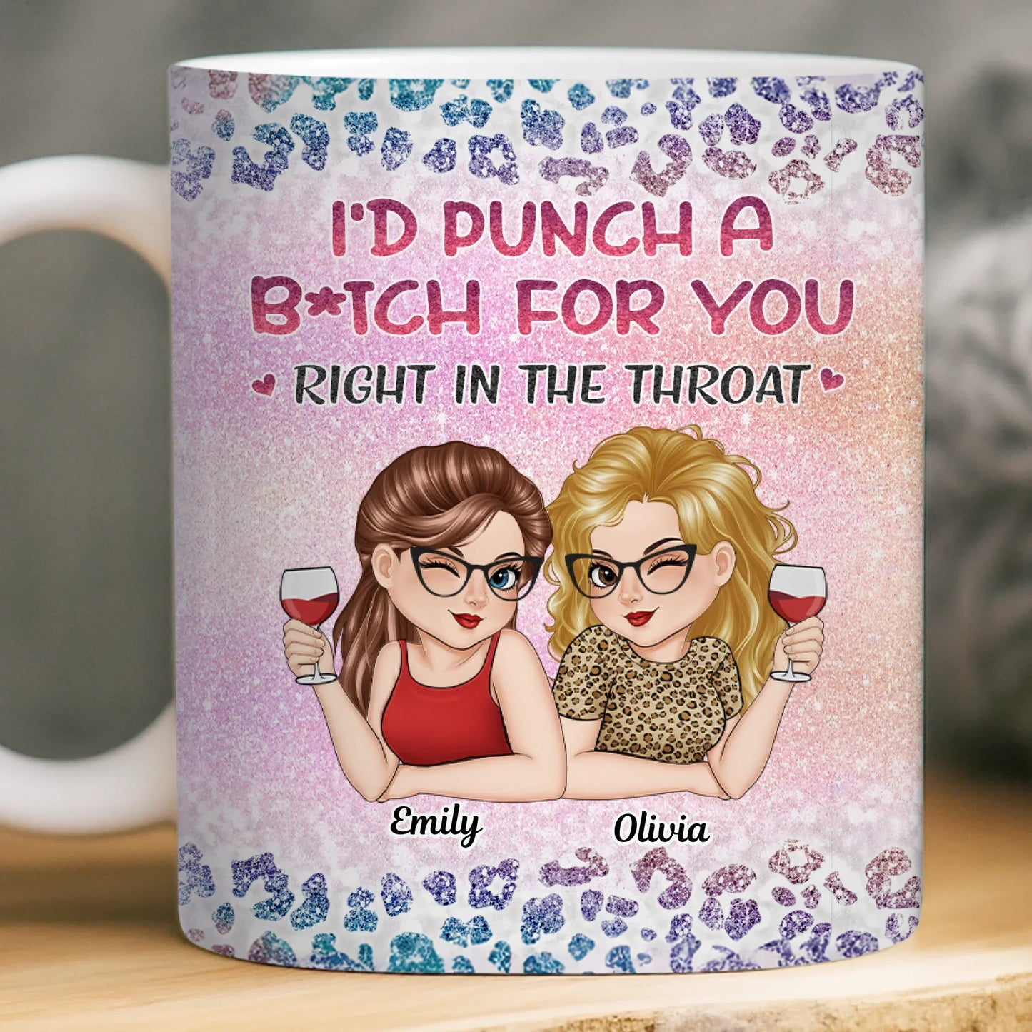 Custom Mug - Personalized Best Friend Birthday Gifts For Women, Besties, Sisters, BFF - Besties No Matter What