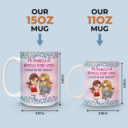 Custom Mug - Personalized Best Friend Birthday Gifts For Women, Besties, Sisters, BFF - Besties No Matter What