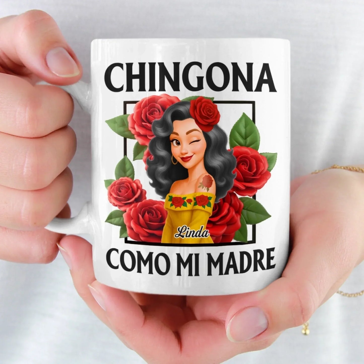 Custom Mug - Personalized Hispanic Month Birthday Gifts For Hispanics And Latinos, Women - Queen Vibes Only