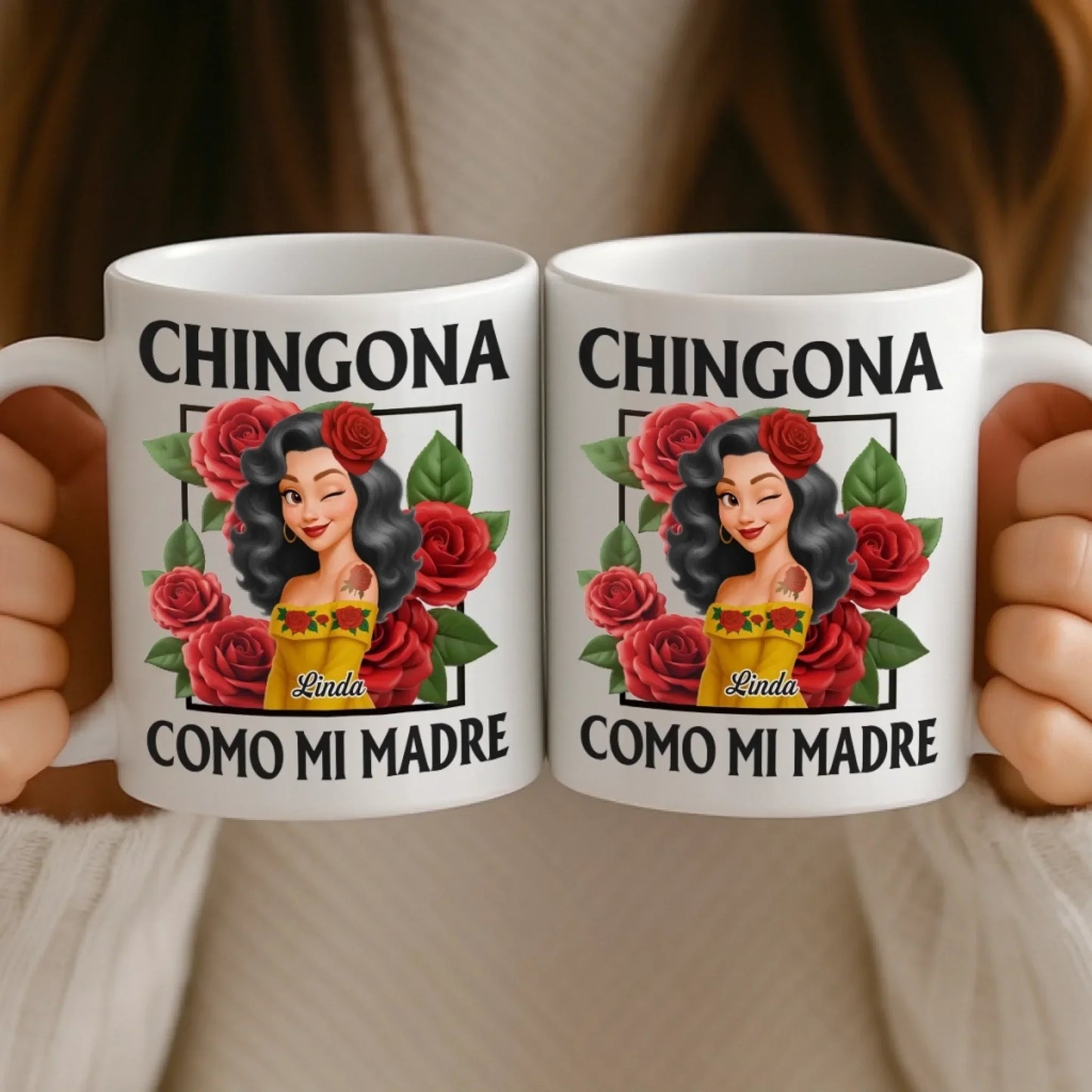 Custom Mug - Personalized Hispanic Month Birthday Gifts For Hispanics And Latinos, Women - Queen Vibes Only