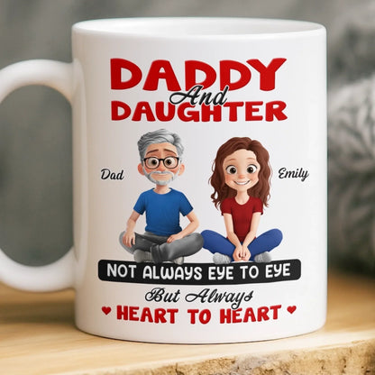 Custom Mug - Personalized Birthday Gifts For Dad, Daughter - A Bond Time Can't Break