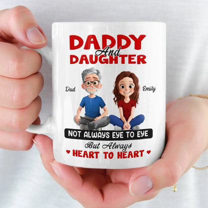 Custom Mug - Personalized Birthday Gifts For Dad, Daughter - A Bond Time Can't Break