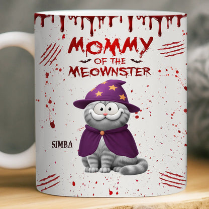 Custom Mug - Personalized Halloween Birthday Gifts For Cat Lovers, Cat Mom And Dad - Every Purr Echoes Halloween Magic