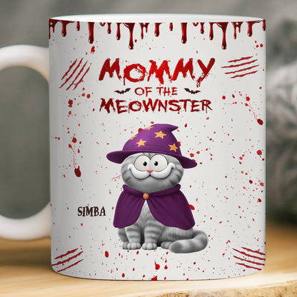 Custom Mug - Personalized Halloween Birthday Gifts For Cat Lovers, Cat Mom And Dad - Every Purr Echoes Halloween Magic