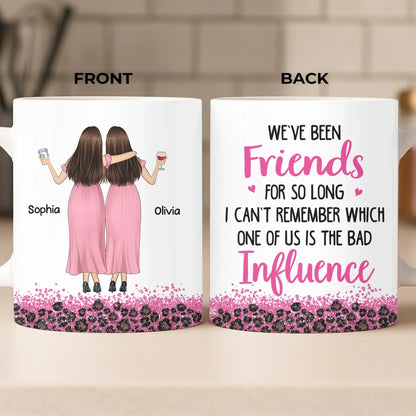 Custom Mug - Personalized Best Friend Christmas Birthday Gifts For Women, Besties, Sisters, BFF - Life Is Better With Besties