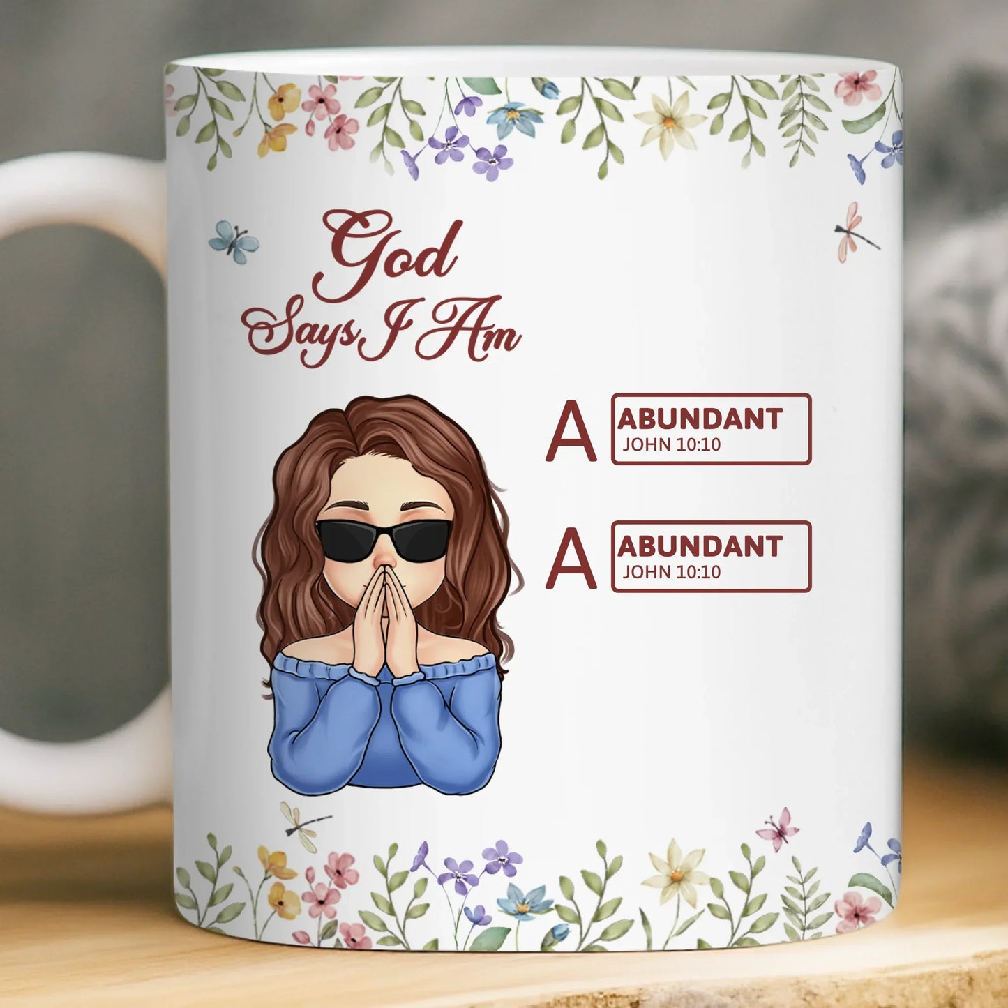 Custom Mug - Personalized Birthday Gifts For Besties, Sisters, BFF, Family, Yourself - Becoming The Best Version Of Me
