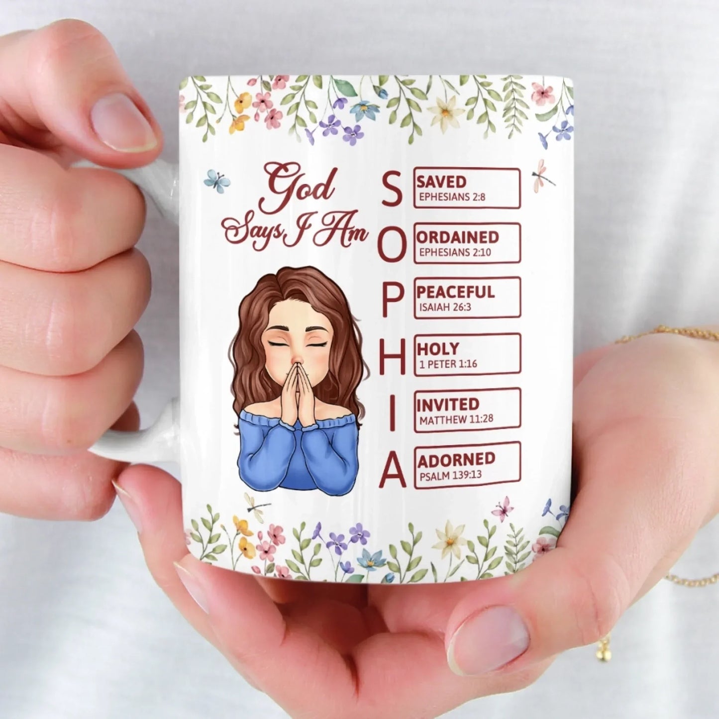 Custom Mug - Personalized Birthday Gifts For Besties, Sisters, BFF, Family, Yourself - Becoming The Best Version Of Me