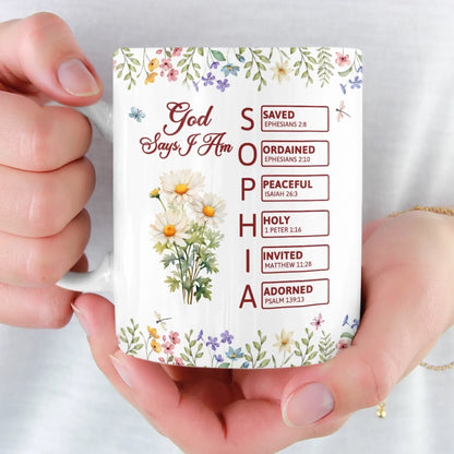 Custom Mug - Personalized Birthday Gifts For Women, Besties, Sisters, BFF, Yourself - Together, Just As God Planned