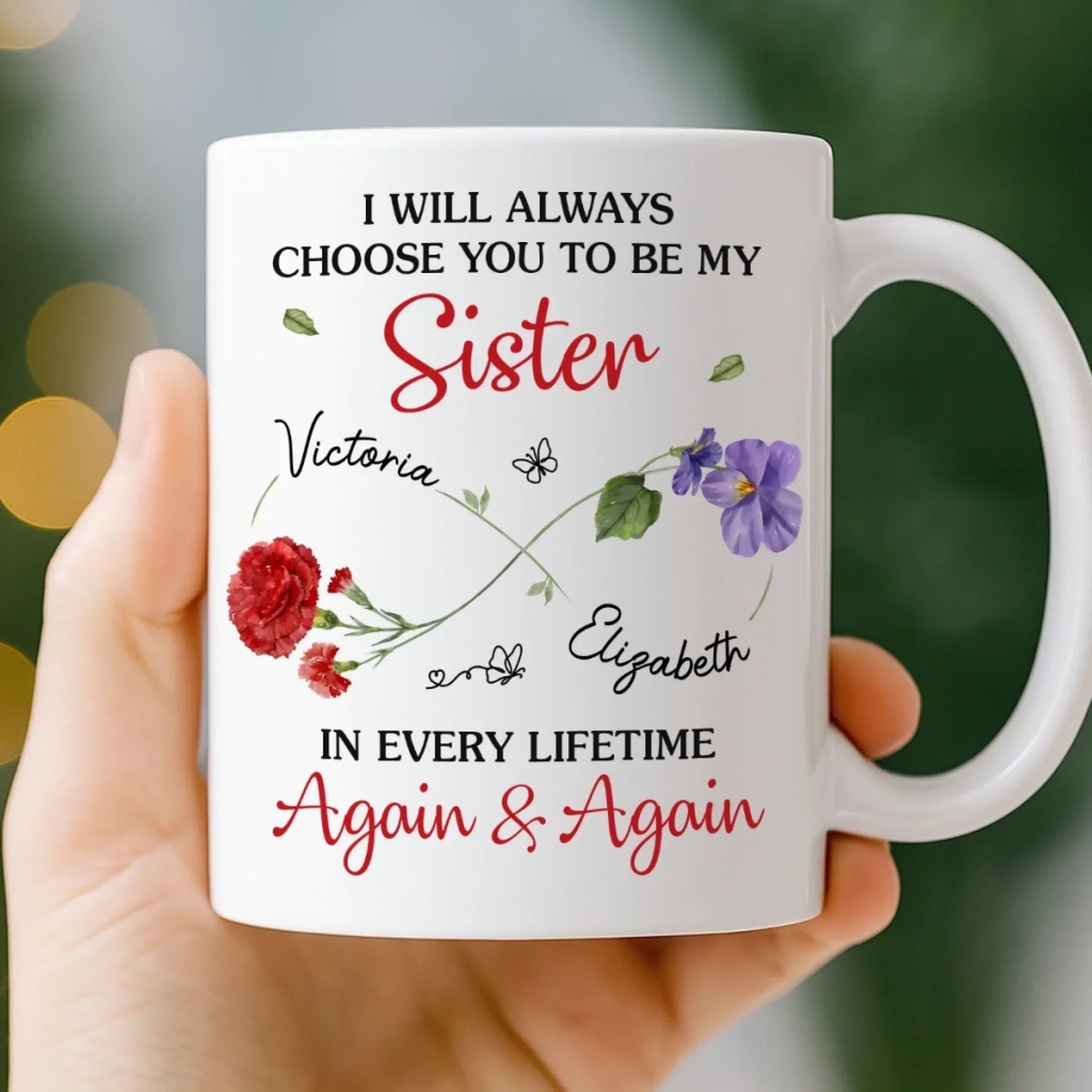Custom Mug - Personalized Best Friend Birthday Gifts For Women, Besties, Sisters, BFF - Life's Better With You