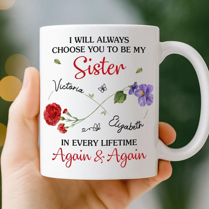 Custom Mug - Personalized Best Friend Birthday Gifts For Women, Besties, Sisters, BFF - Life's Better With You