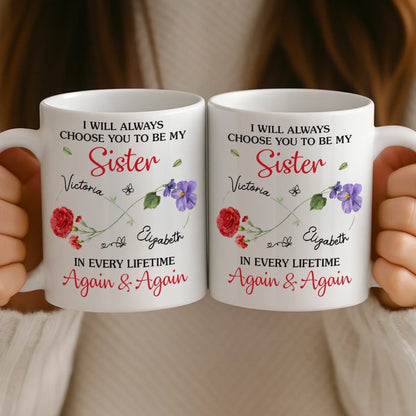 Custom Mug - Personalized Best Friend Birthday Gifts For Women, Besties, Sisters, BFF - Life's Better With You