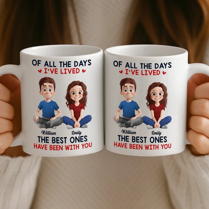 Custom Mug - Personalized Anniversary Wedding Gifts For Husband And Wife, Him And Her - Together Is My Favorite Place