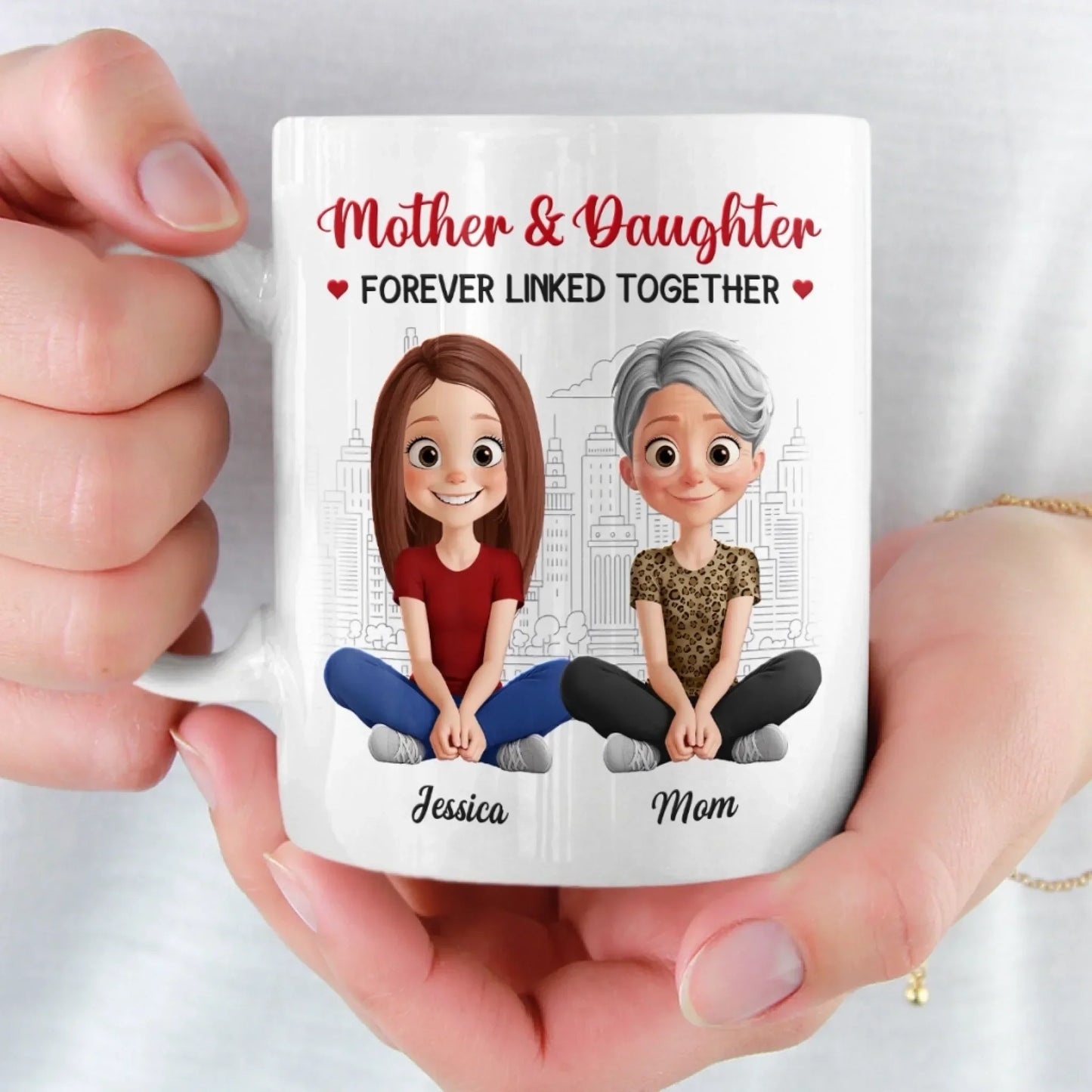 Custom Mug - Personalized Birthday Gifts For Mom, Daughter - A Mother And Daughter Forever