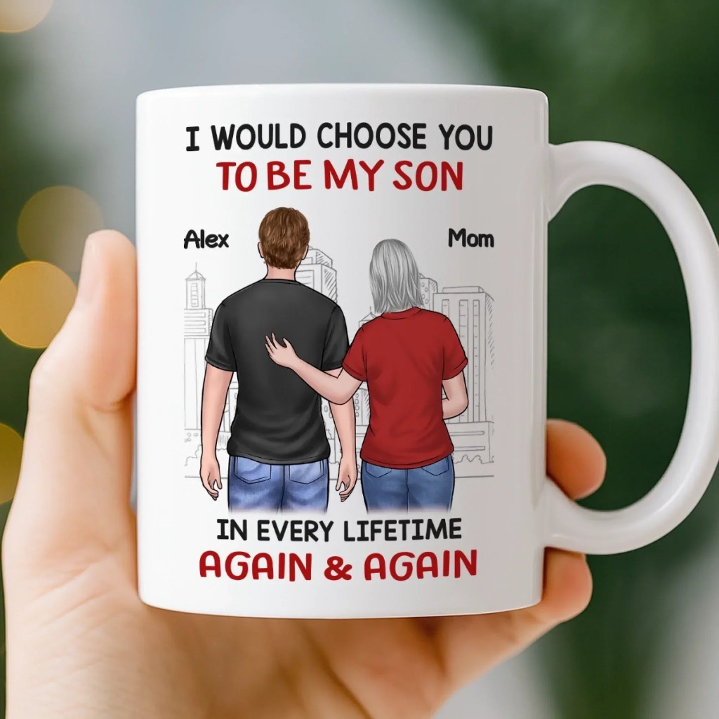 Custom Mug - Personalized Birthday Gifts For Mom, Son - You'll Always Be My Boy