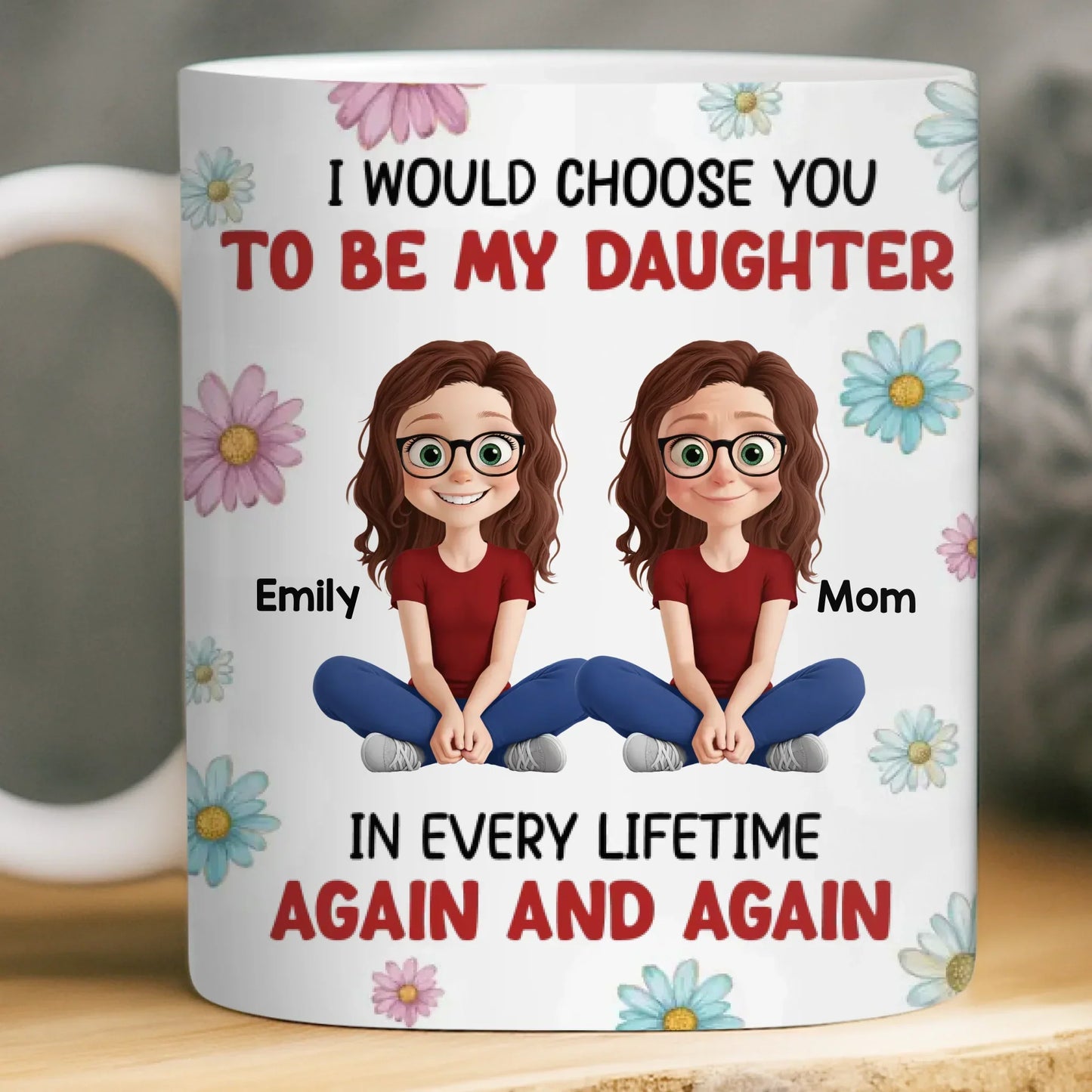 Custom Mug - Personalized Birthday Gifts For Mom, Daughter - A Circle Of Endless Love