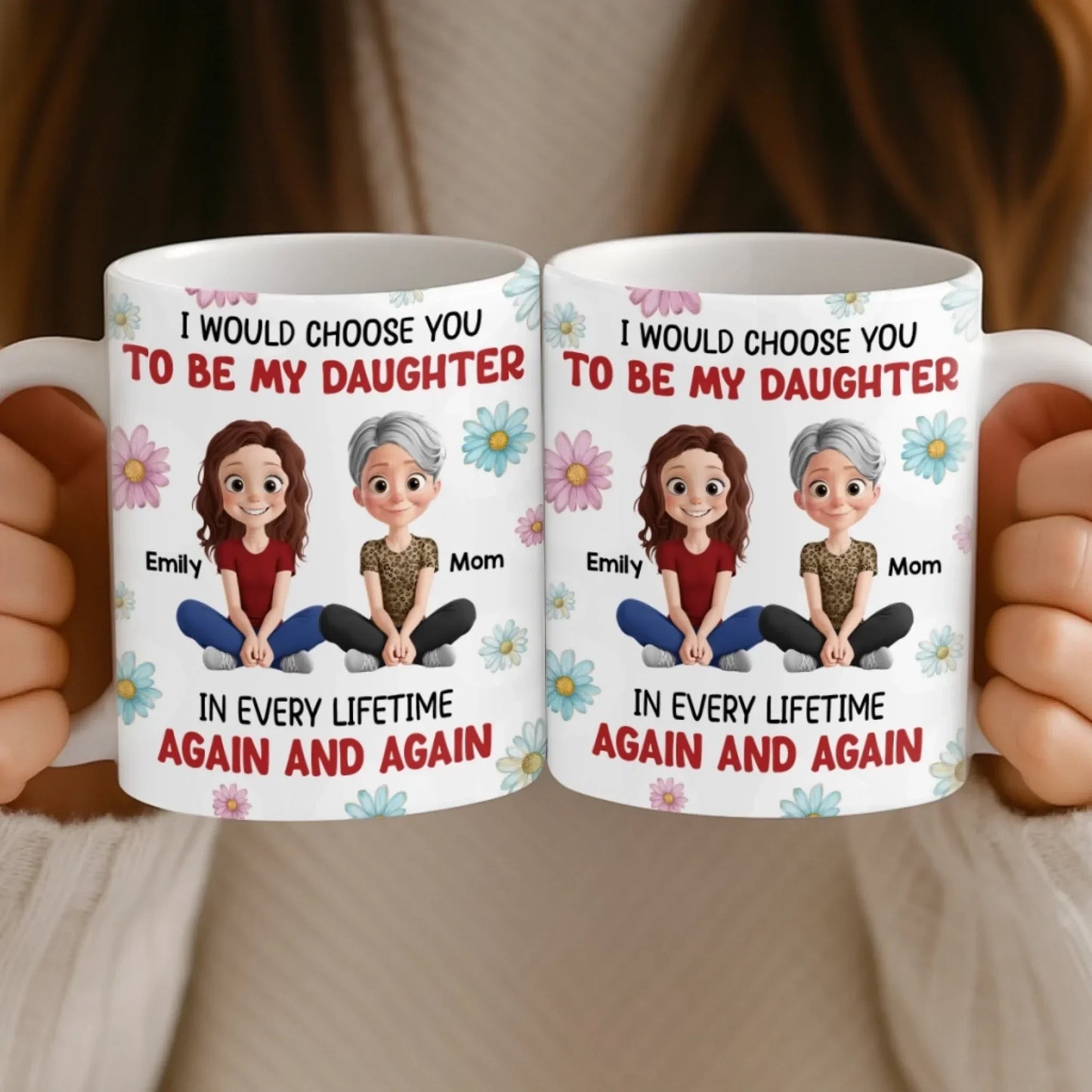 Custom Mug - Personalized Birthday Gifts For Mom, Daughter - A Circle Of Endless Love
