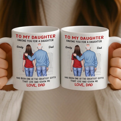 Custom Mug - Personalized Birthday Gifts For Mom, Dad, Daughter, Son - Love Flows Through Every Generation