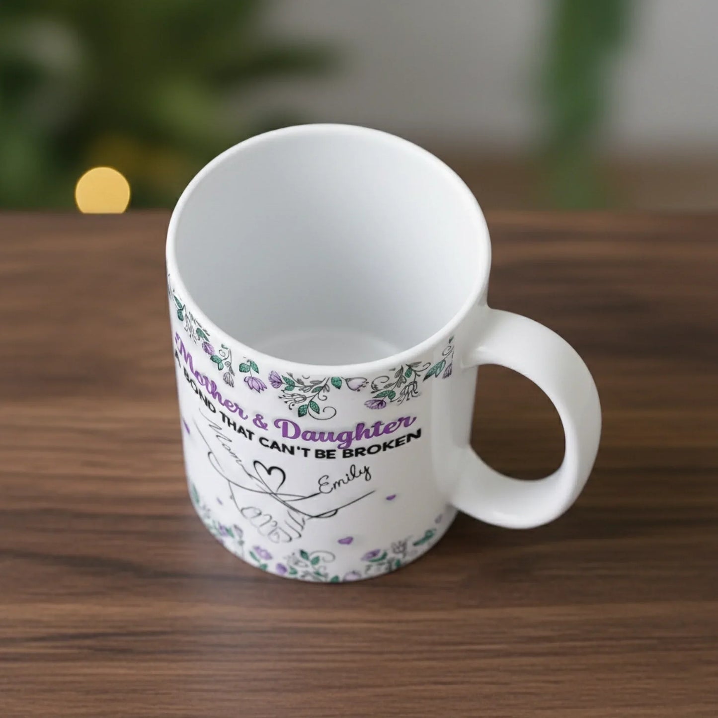 Custom Mug - Personalized Birthday Gifts For Mom, Daughter - Love Passed From Heart To Heart
