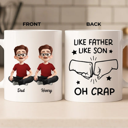 Custom Mug - Personalized Birthday Gifts For Dad, Daughter, Son - A Father Love Guides The Way