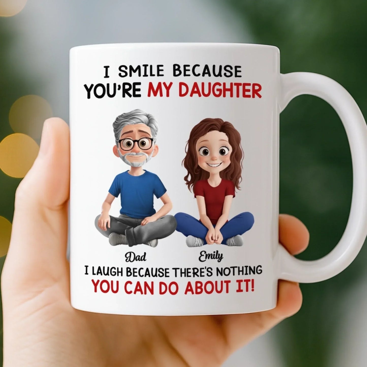 Custom Mug - Personalized Birthday Gifts For Mom, Dad, Daughter - Love Served Daily