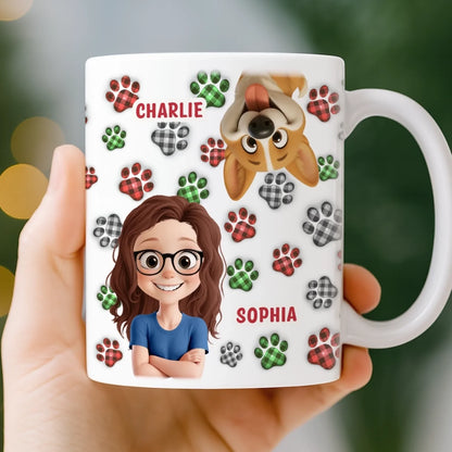 Custom Mug - Personalized Birthday Gifts For Dog Lovers, Dog Dad And Mom - More Dogs Less Worries